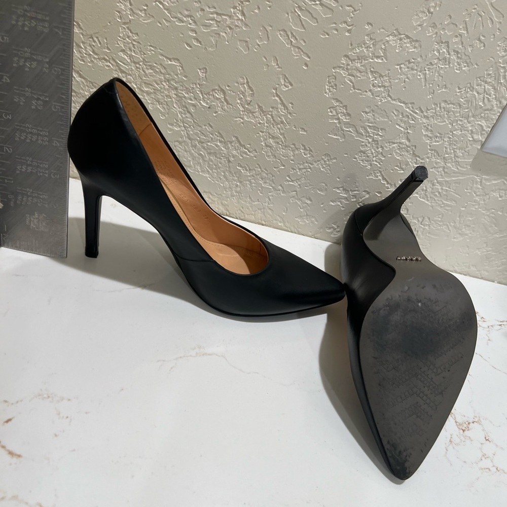 3” Black Leather Heels - Like NEW
Mexican designer.  Size 8-8.5